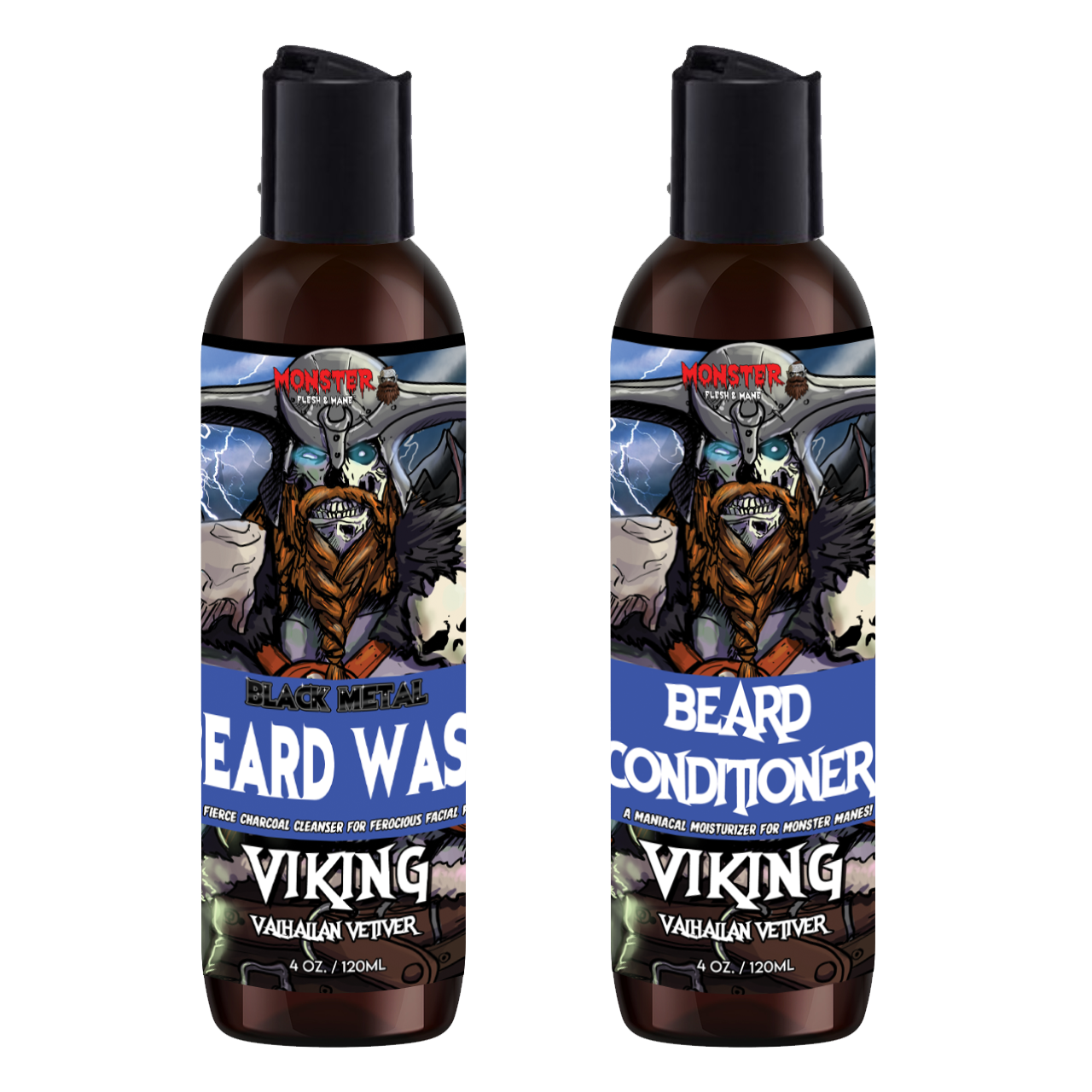 Beard Wash and Beard Conditioner Set