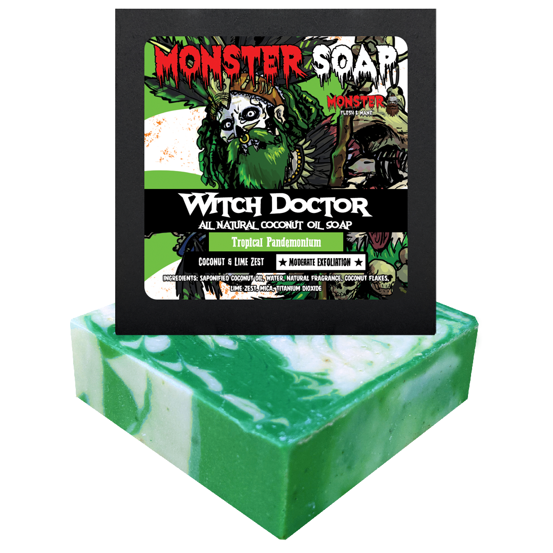 Witch Doctor Monster Soap - Key Lime Coconut 