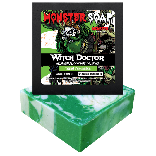 Witch Doctor Monster Soap - Key Lime Coconut 